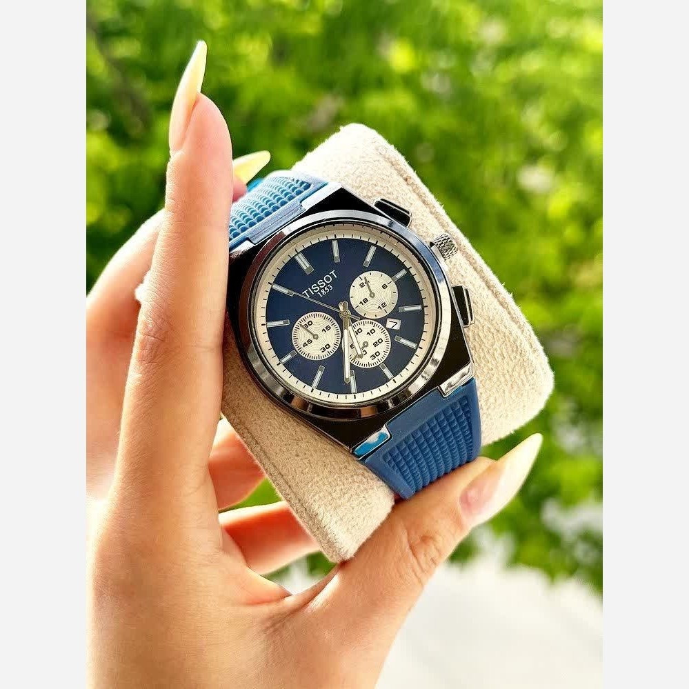 ساعت مچی عقربه ای مردانه تیسوت TISSOT سرمه ای مشکی