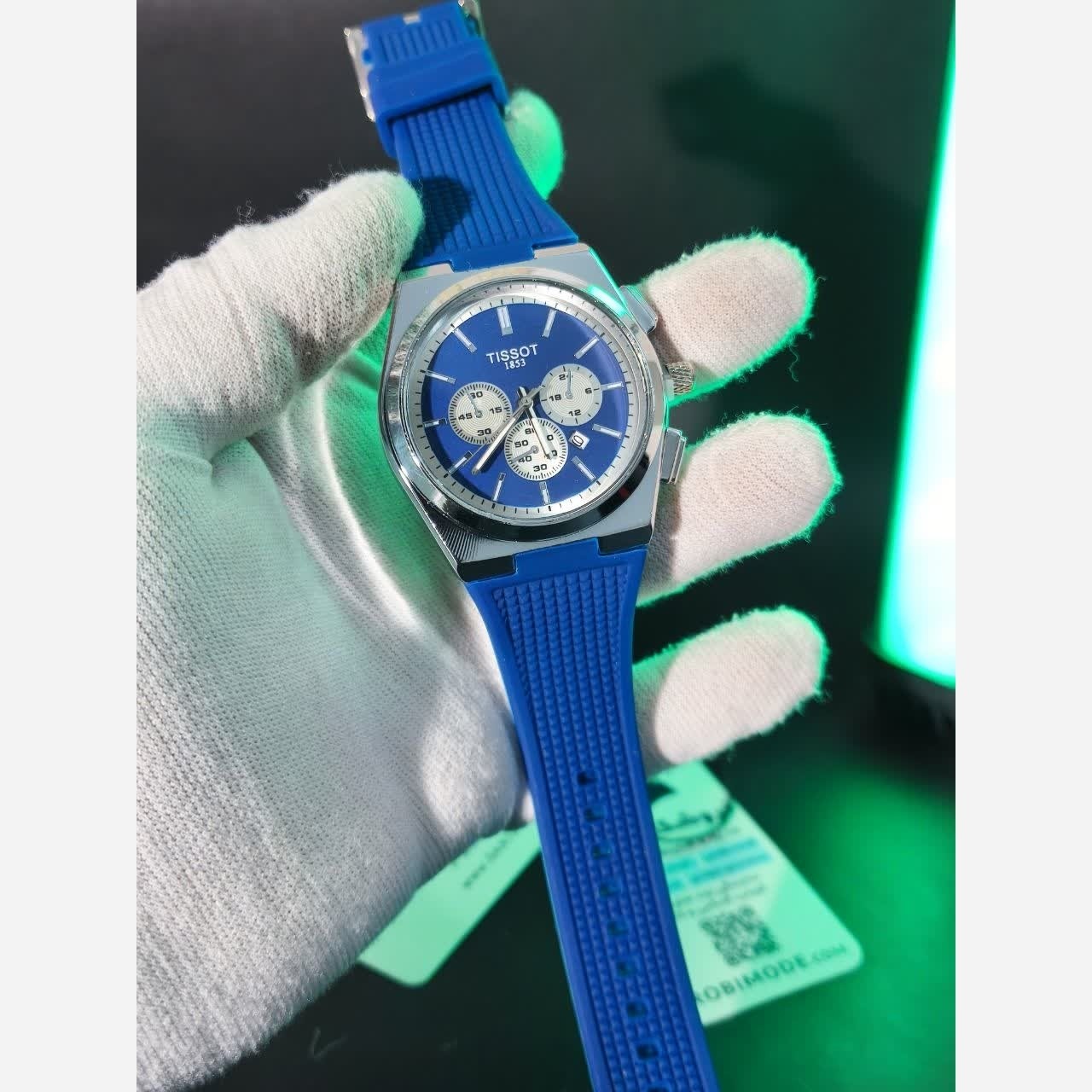 ساعت مچی عقربه ای مردانه تیسوت TISSOT سرمه ای نقره ای