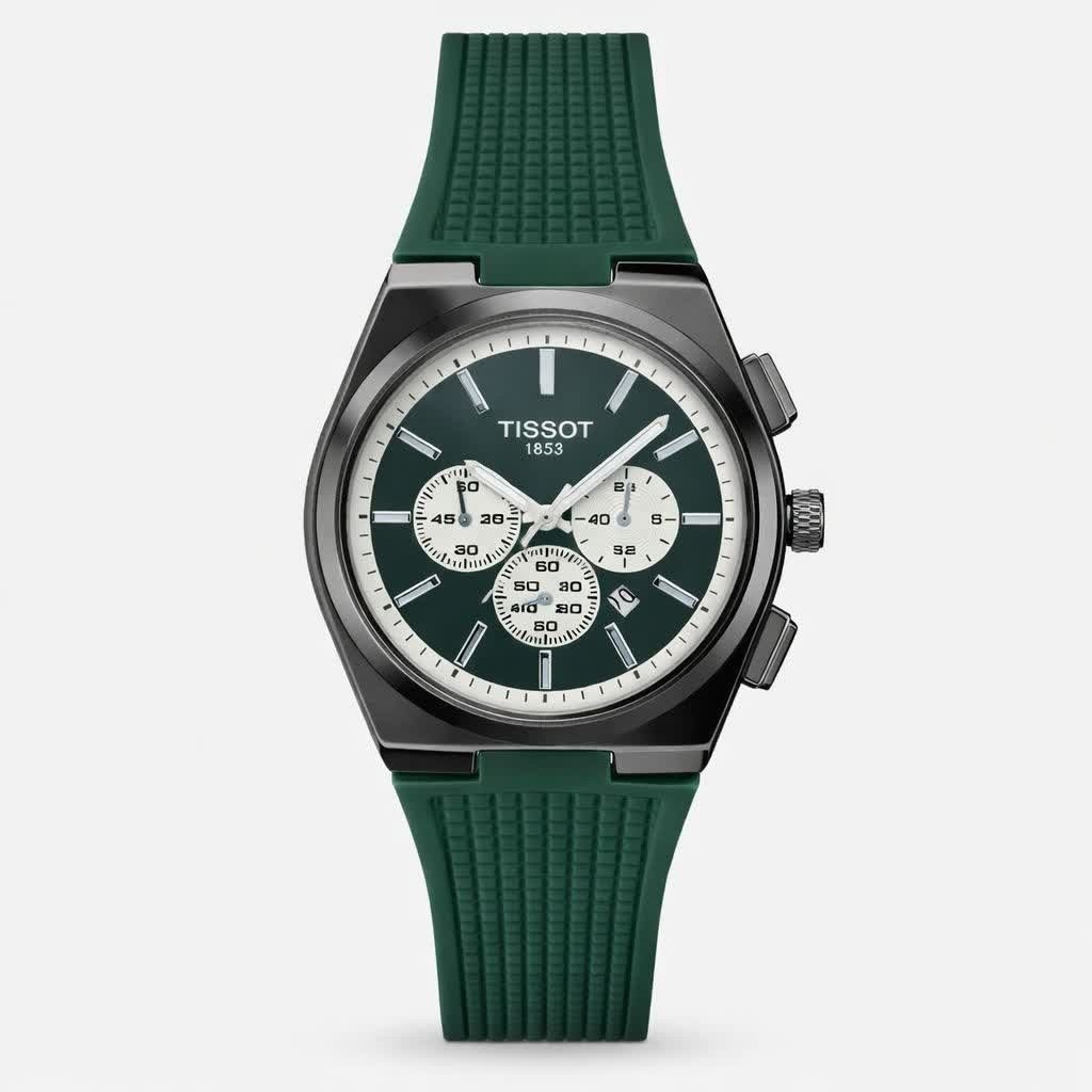ساعت مچی عقربه ای مردانه تیسوت TISSOT سبز مشکی
