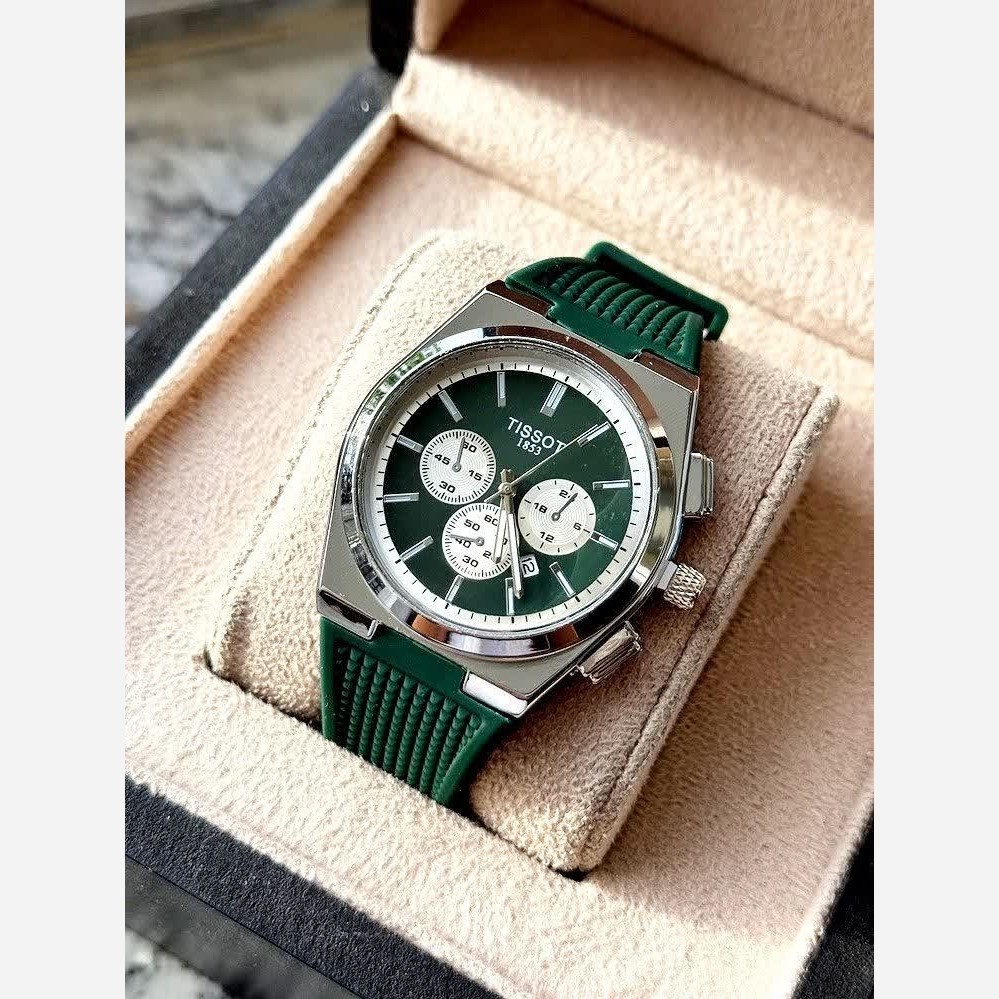 ساعت مچی عقربه ای مردانه تیسوت TISSOT سبز مشکی