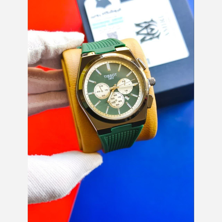 ساعت مچی عقربه ای مردانه تیسوت TISSOT سبز مشکی