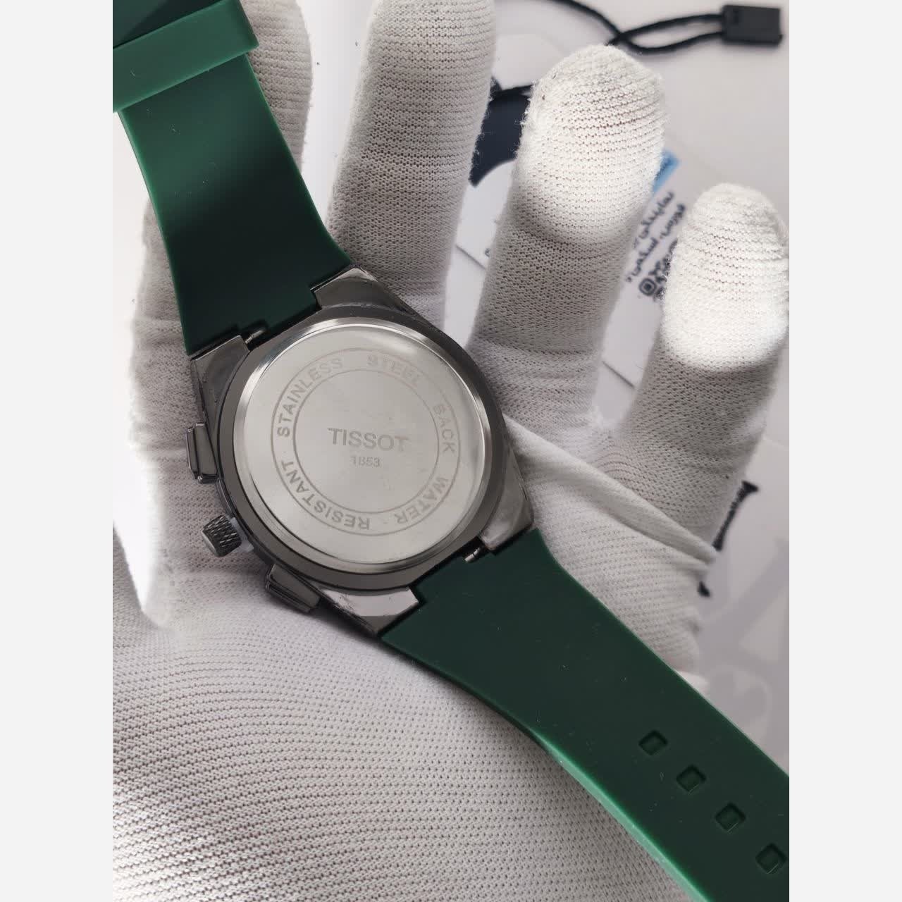ساعت مچی عقربه ای مردانه تیسوت TISSOT سبز مشکی