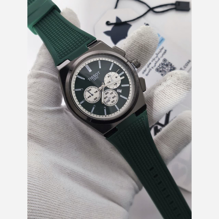 ساعت مچی عقربه ای مردانه تیسوت TISSOT سبز مشکی