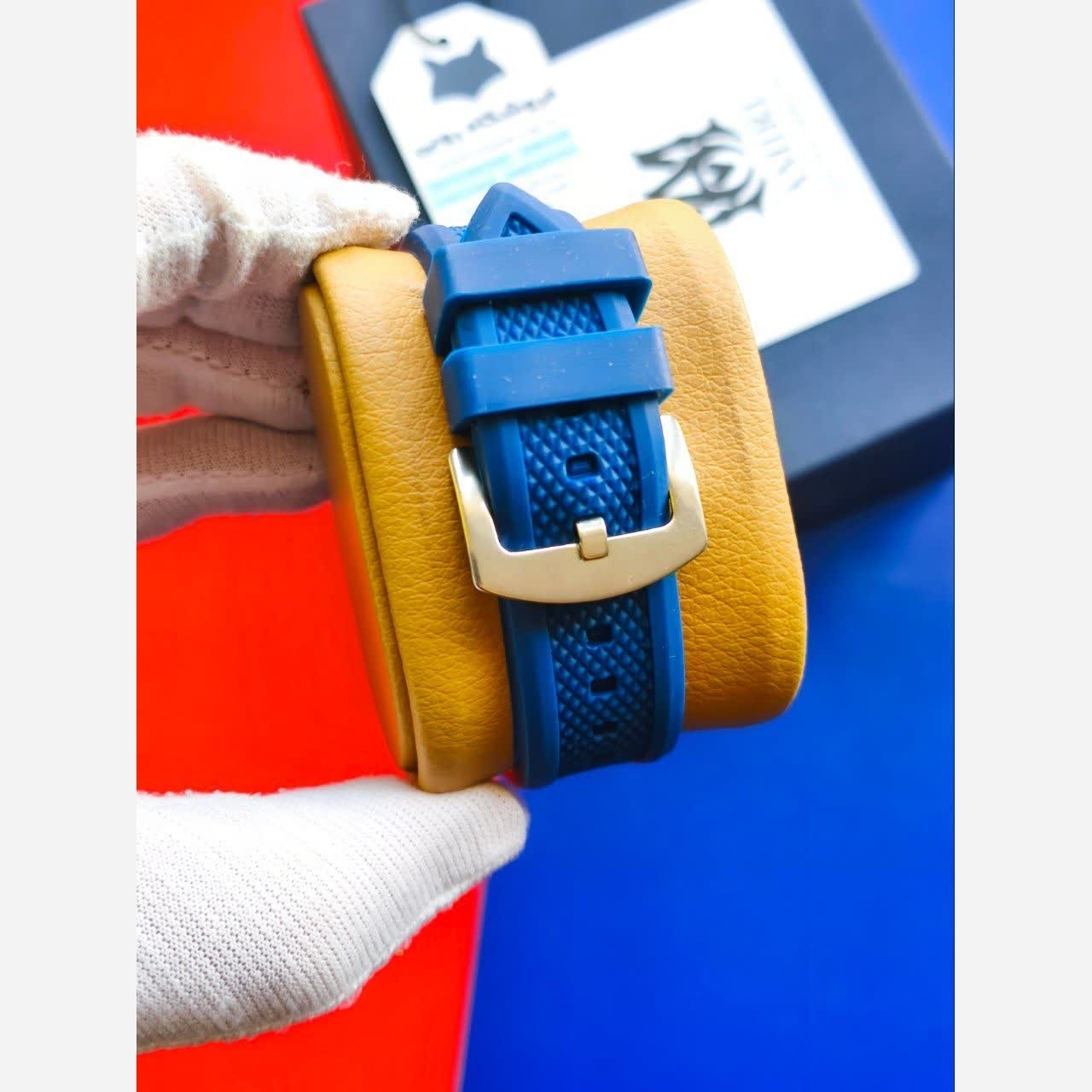 ساعت مچی عقربه ای مردانه پتک فیلیپ PATEKPHILIPPE سرمه ای مشکی مربعی