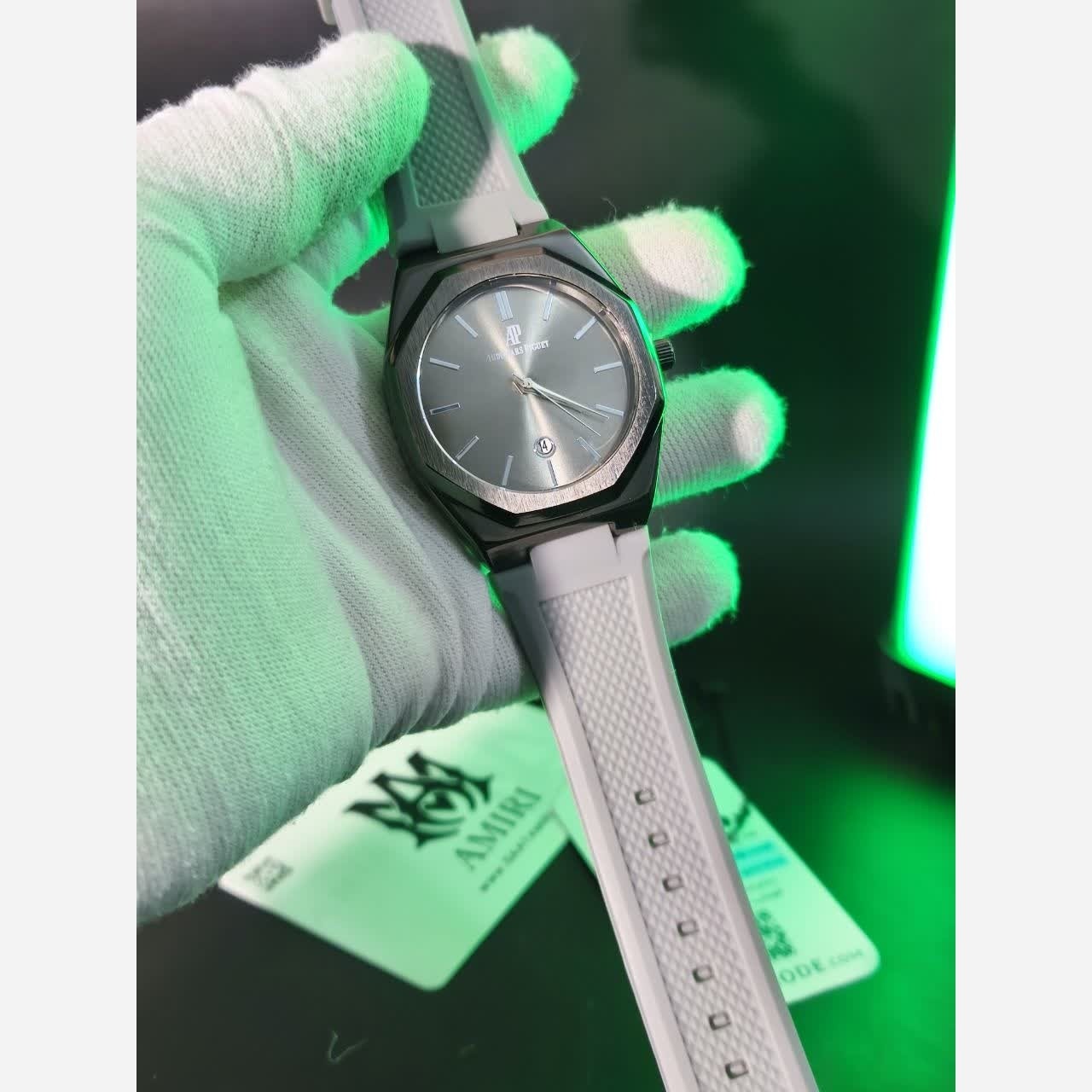 ساعت مچی مردانه طرح اودمار پیگه Audemars Piguet طوسی مشکی