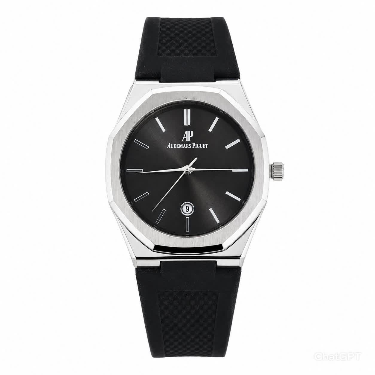 ساعت مچی مردانه طرح اودمار پیگه Audemars Piguet مشکی نقره ای