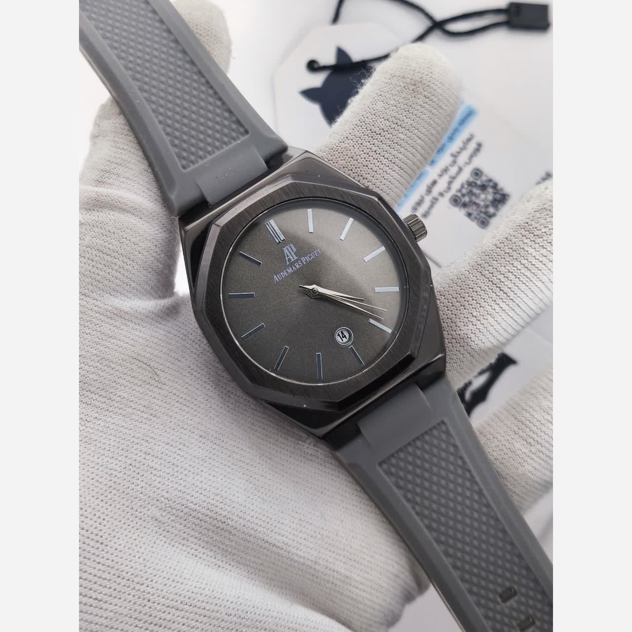 ساعت مچی مردانه طرح اودمار پیگه Audemars Piguet طوسی مشکی