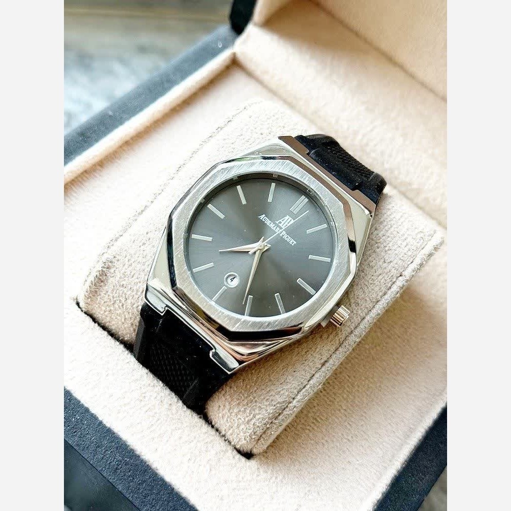 ساعت مچی مردانه طرح اودمار پیگه Audemars Piguet مشکی نقره ای