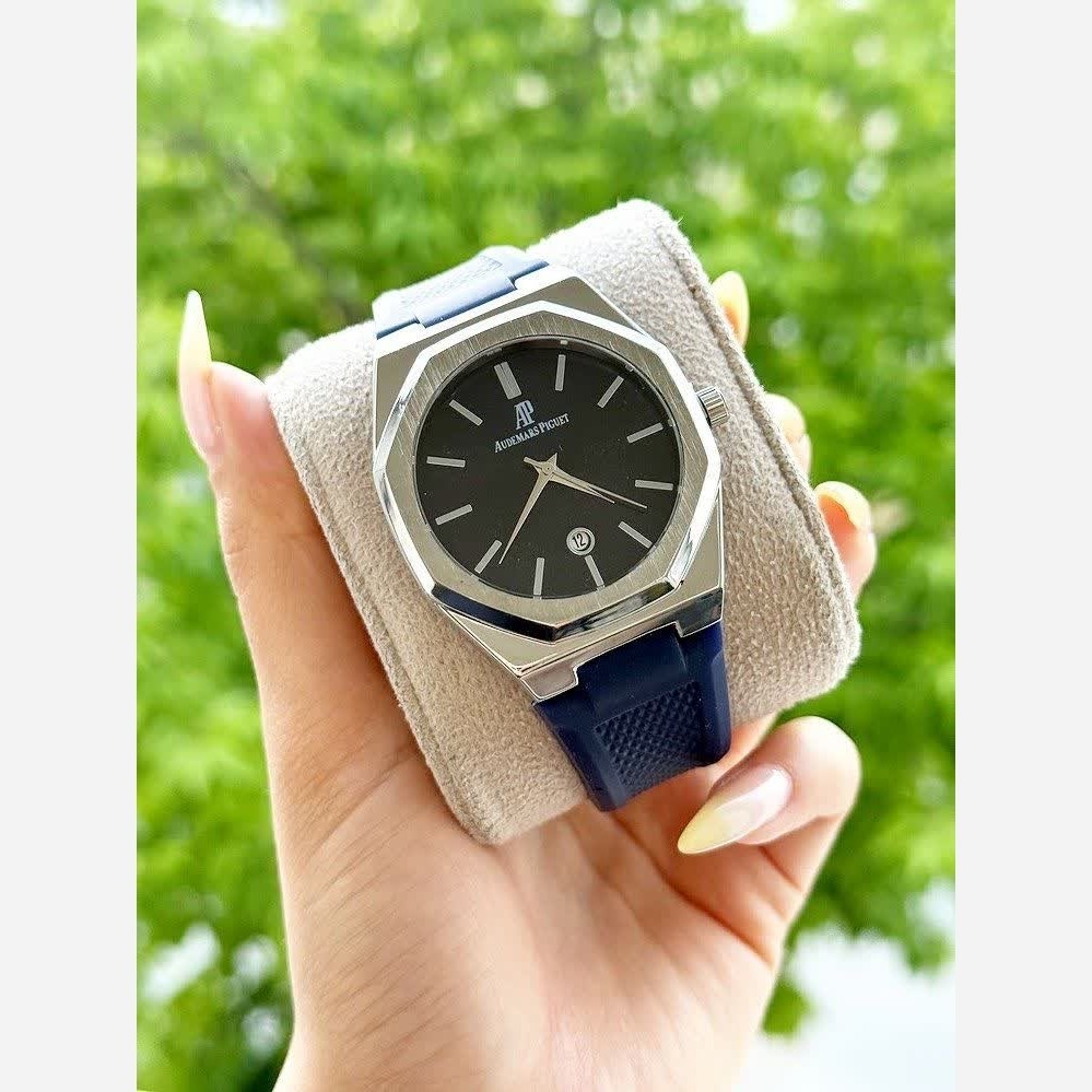 ساعت مچی مردانه طرح اودمار پیگه Audemars Piguet سرمه ای نقره ای