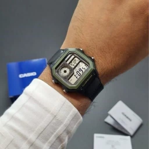 ساعت مچی مردانه کاسیو CASIO AE-1200WHB-1BV ساعت جهانی