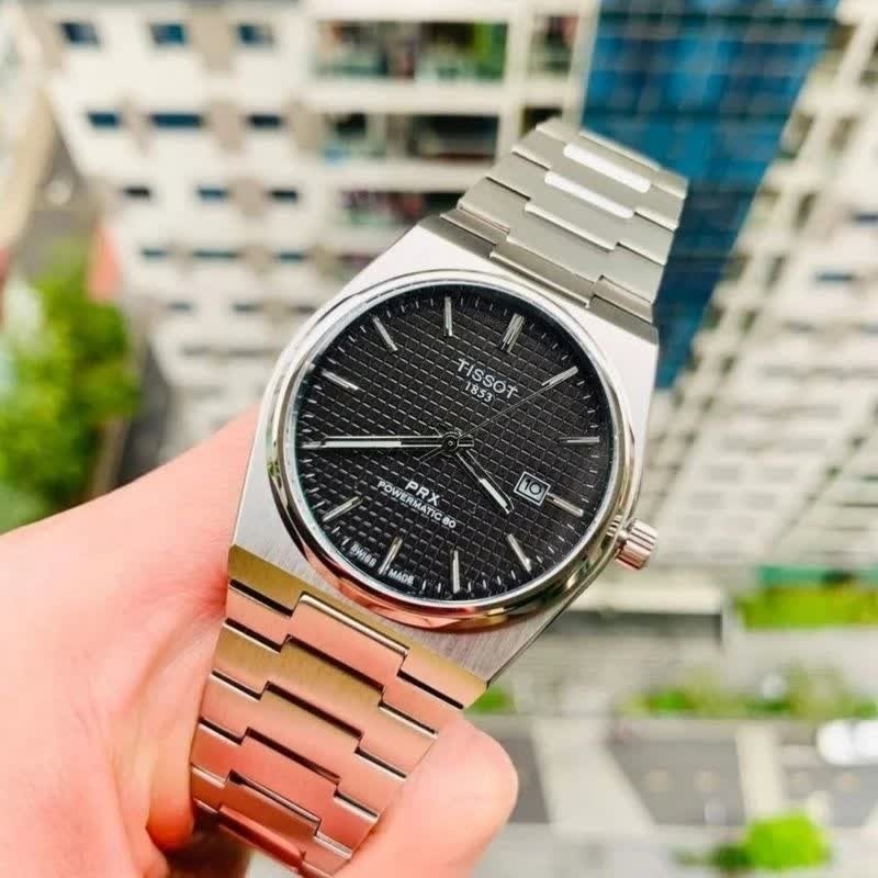 ساعت مچی عقربه ای مردانه تیسوت TISSOT صفحه مشکی