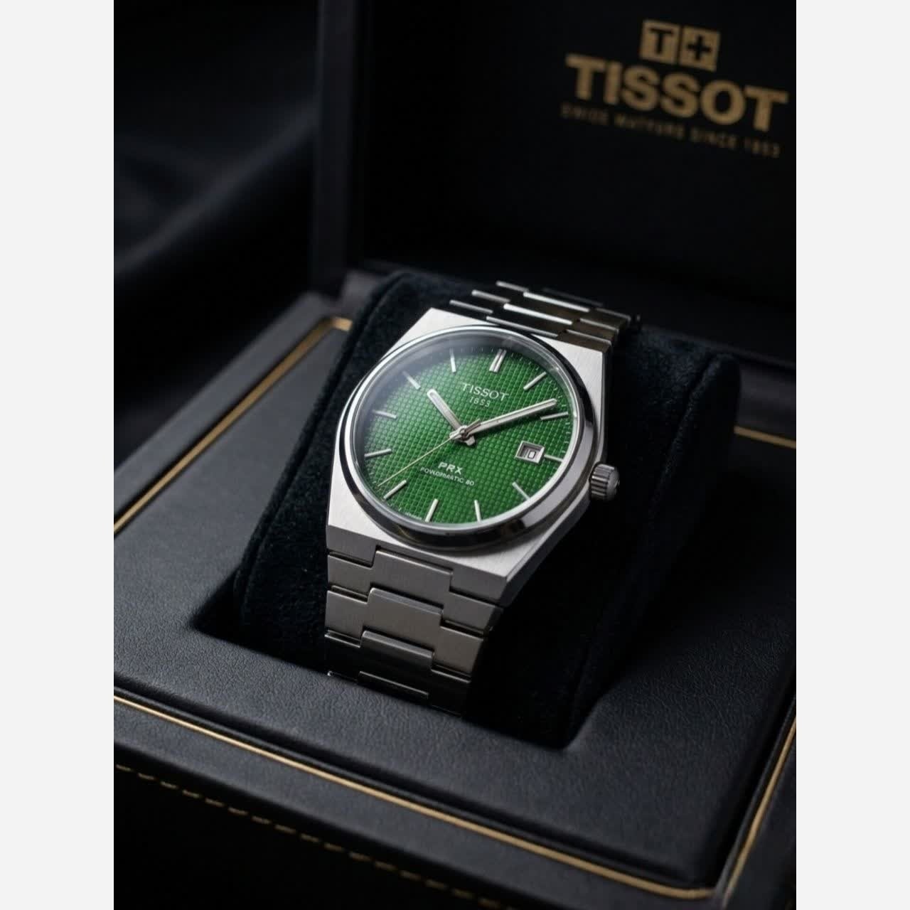 ساعت مچی عقربه ای مردانه تیسوت TISSOT صفحه سبز