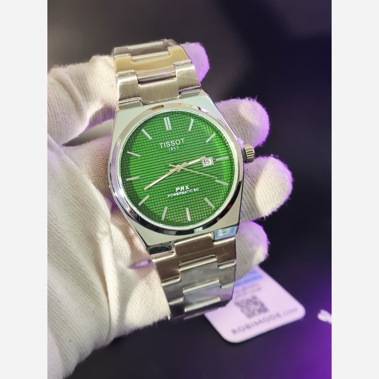 ساعت مچی عقربه ای مردانه تیسوت TISSOT صفحه سبز