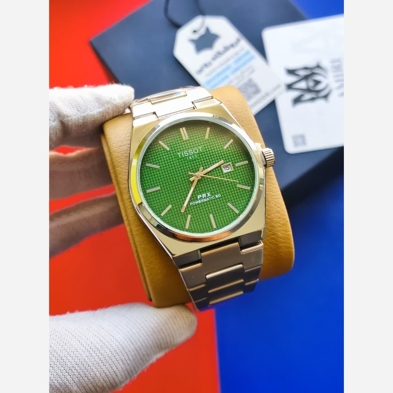 ساعت مچی عقربه ای مردانه تیسوت TISSOT صفحه سبز