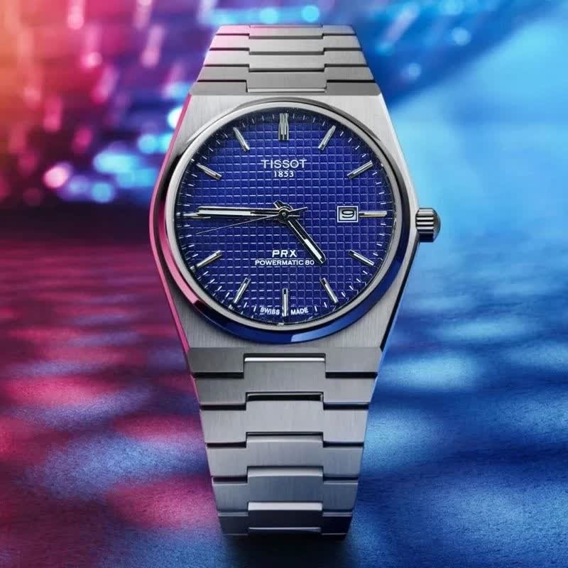 ساعت مچی عقربه ای مردانه تیسوت TISSOT صفحه سرمه ای