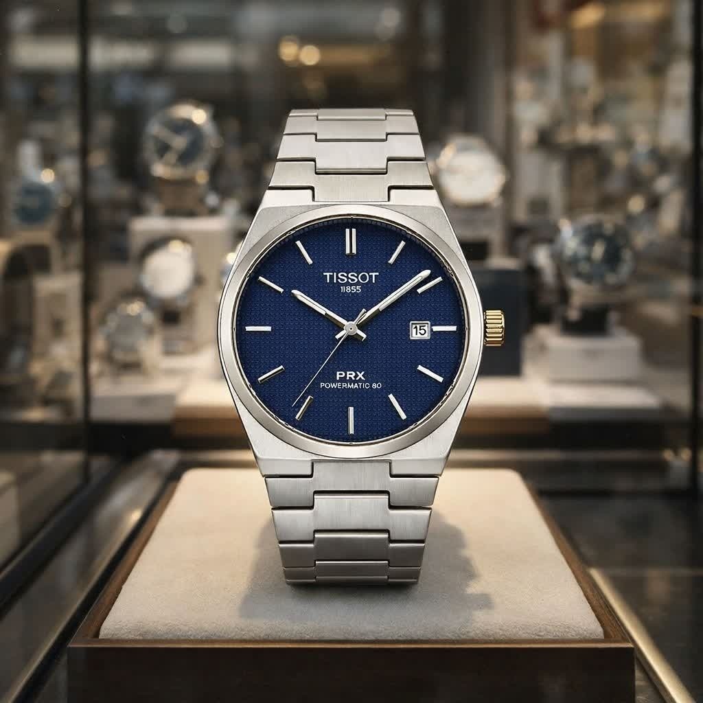 ساعت مچی عقربه ای مردانه تیسوت TISSOT صفحه سرمه ای
