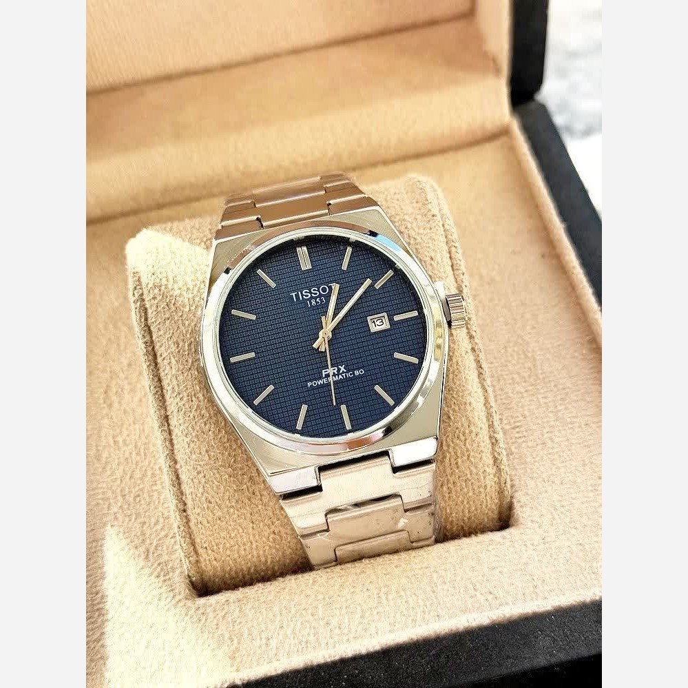 ساعت مچی عقربه ای مردانه تیسوت TISSOT صفحه سرمه ای