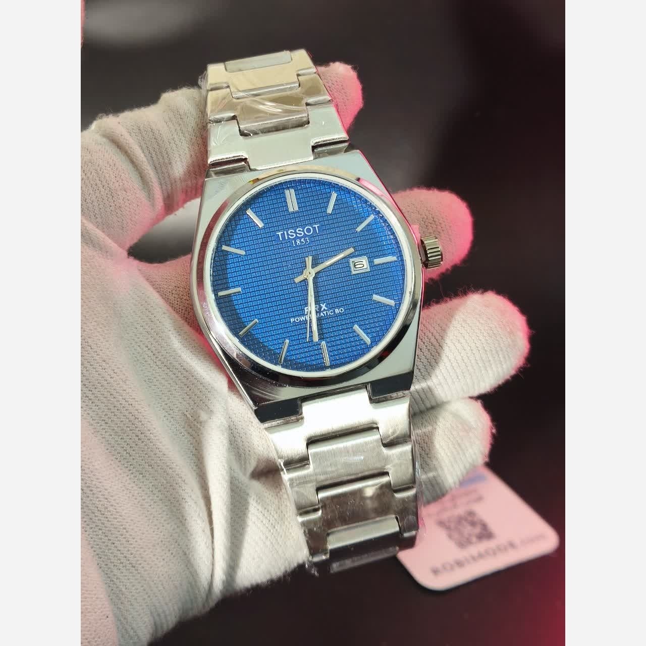 ساعت مچی عقربه ای مردانه تیسوت TISSOT صفحه سرمه ای
