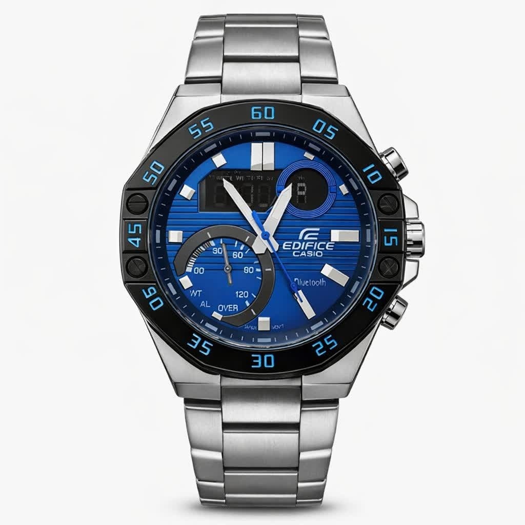 ساعت مچی مردانه عقربه ای و دیجیتال کاسیو CASIO EDIFICE موتور ژاپنی مدل02