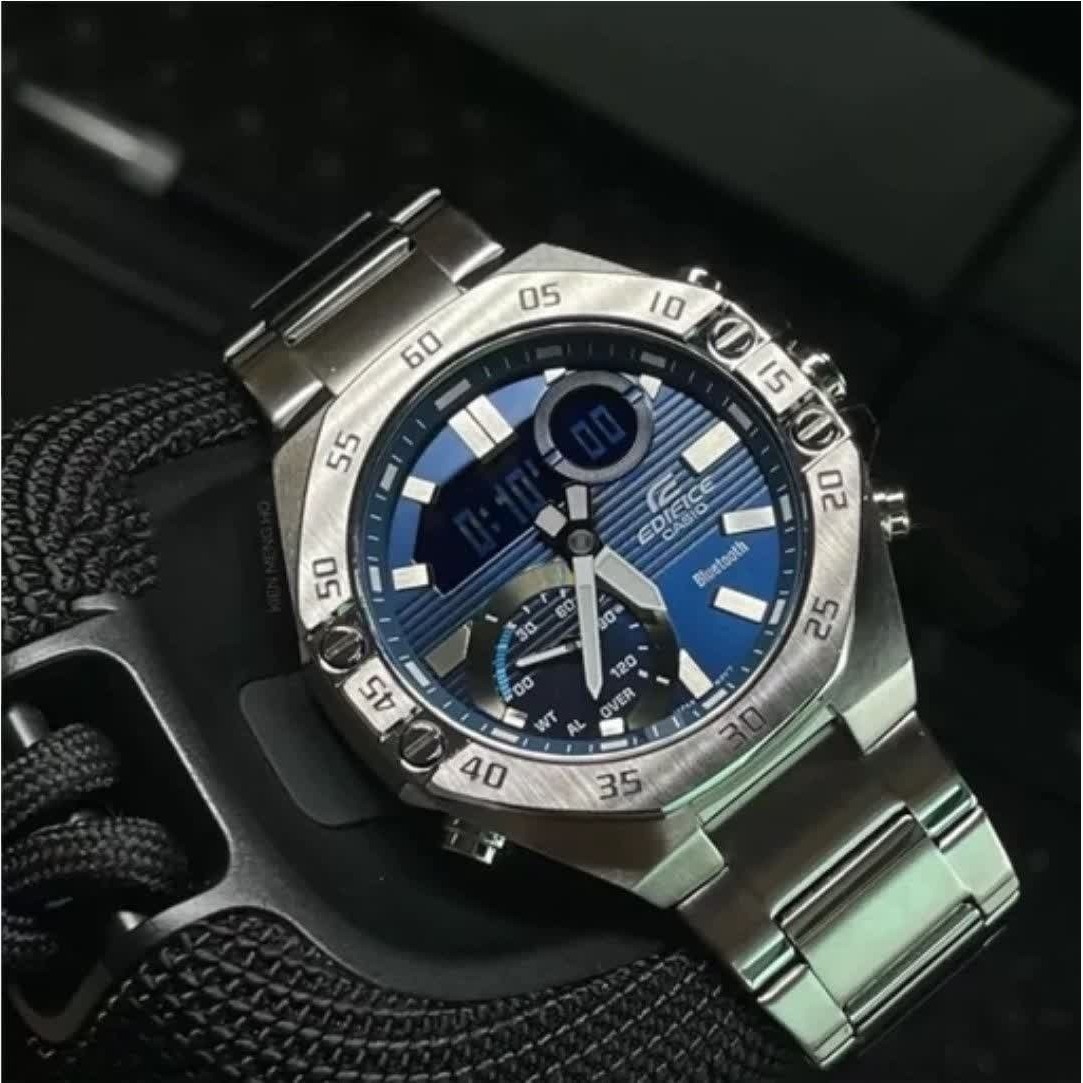 ساعت مچی مردانه عقربه ای و دیجیتال کاسیو CASIO EDIFICE موتور ژاپنی مدل03
