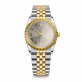 ساعت مچی مردانه رولکس دیت جاست ROLEX Date just نقره ای طوسی