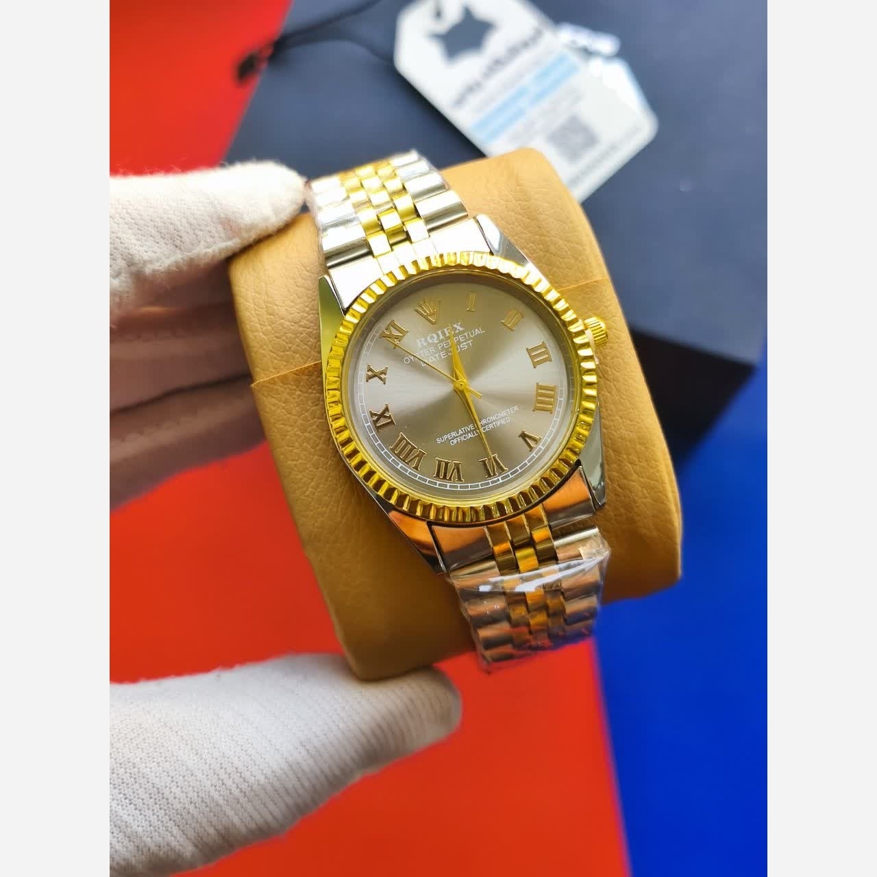 ساعت مچی مردانه رولکس دیت جاست ROLEX Date just نقره ای طوسی