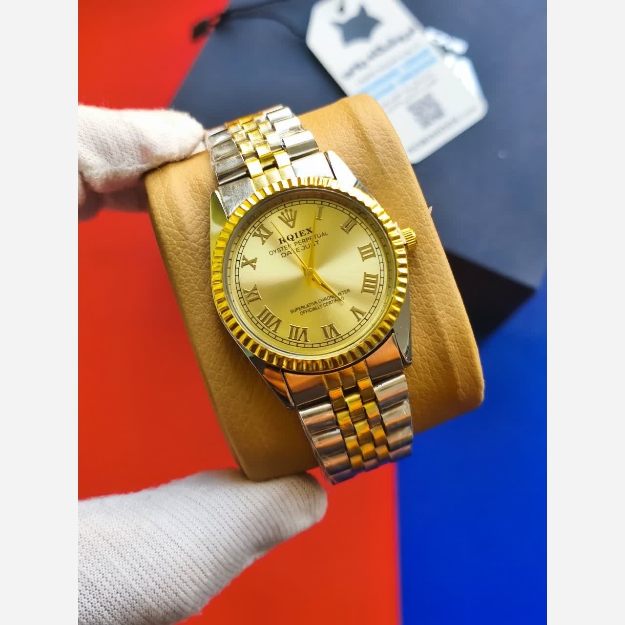ساعت مچی مردانه رولکس دیت جاست ROLEX Date just نقره ای طلایی