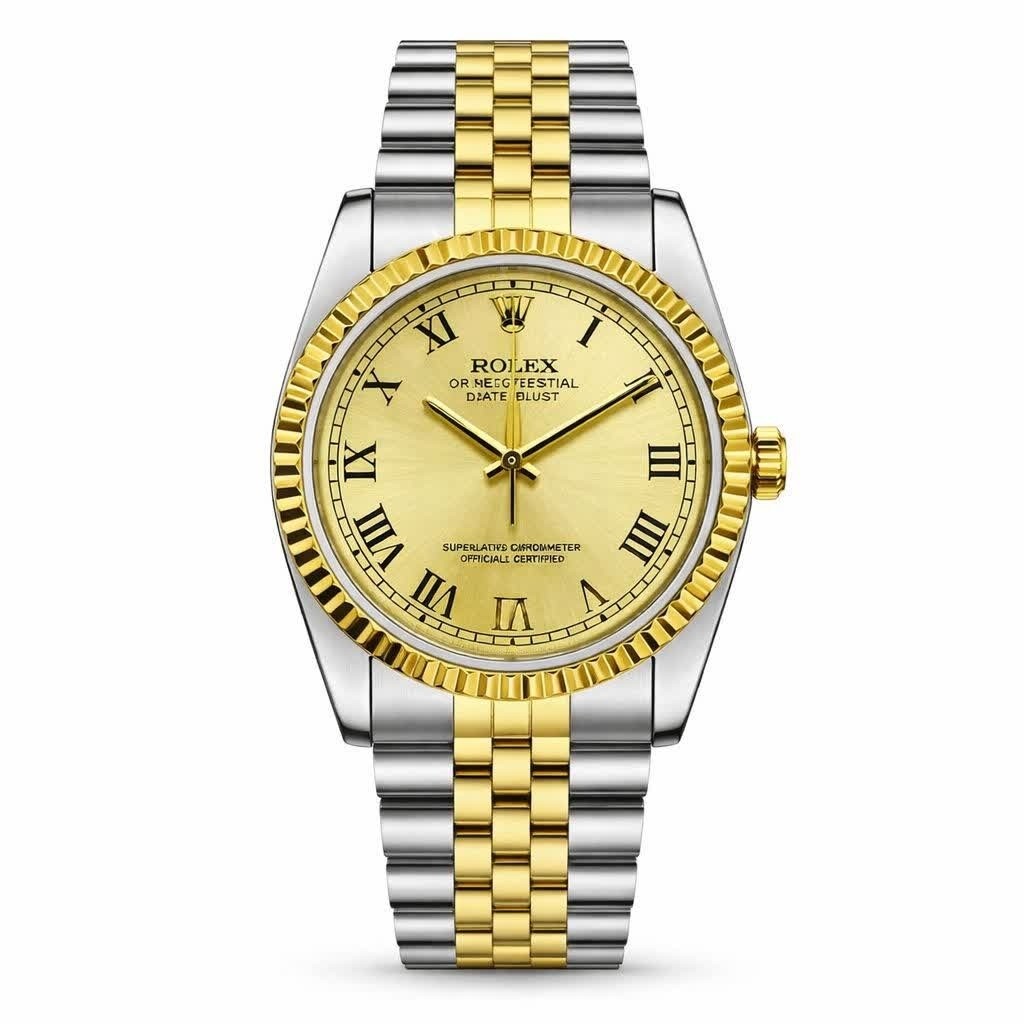 ساعت مچی مردانه رولکس دیت جاست ROLEX Date just نقره ای طلایی