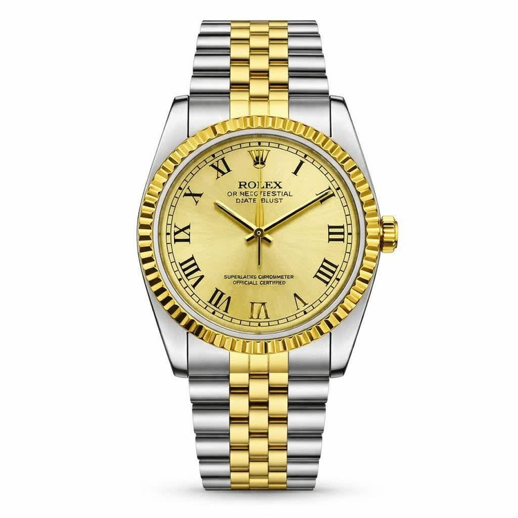 ساعت مچی مردانه رولکس دیت جاست ROLEX Date just نقره ای طلایی