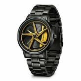 ساعت مچی مردانه رینگی چرخان بین باند BIN BOND مشکی زرد