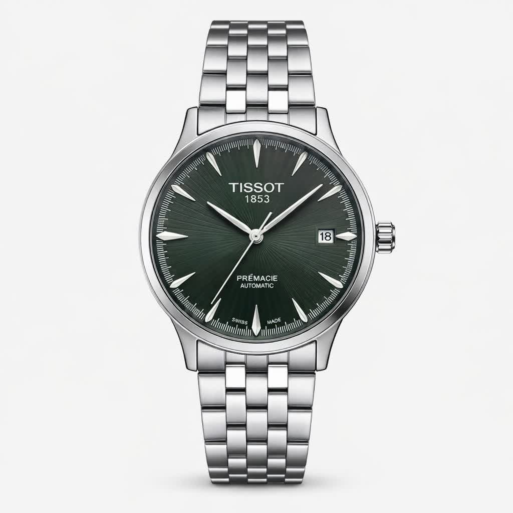 ساعت مچی کوارتز مردانه تیسوت TISSOT ارجینال قفل مخفی صفحه سبز