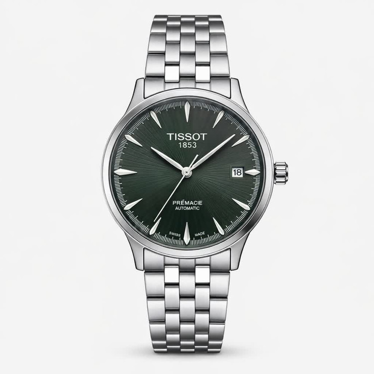 ساعت مچی کوارتز مردانه تیسوت TISSOT ارجینال قفل مخفی صفحه سبز