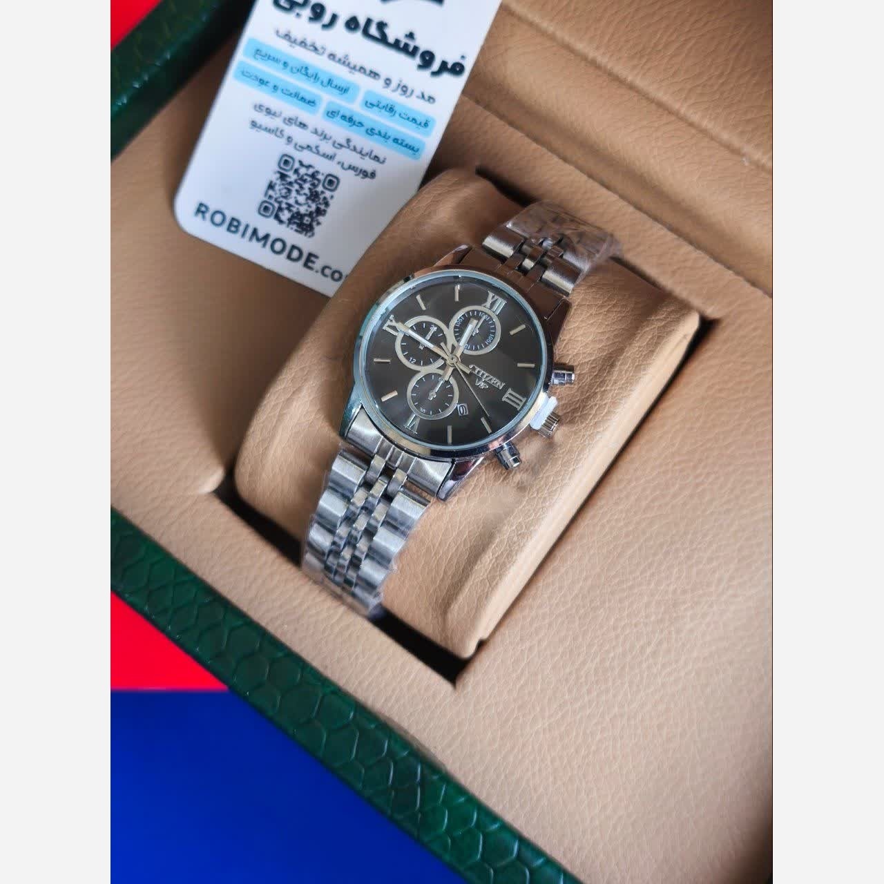 ساعت مچی زنانه سیتیزن CITIZEN VIP نقره ای مشکی
