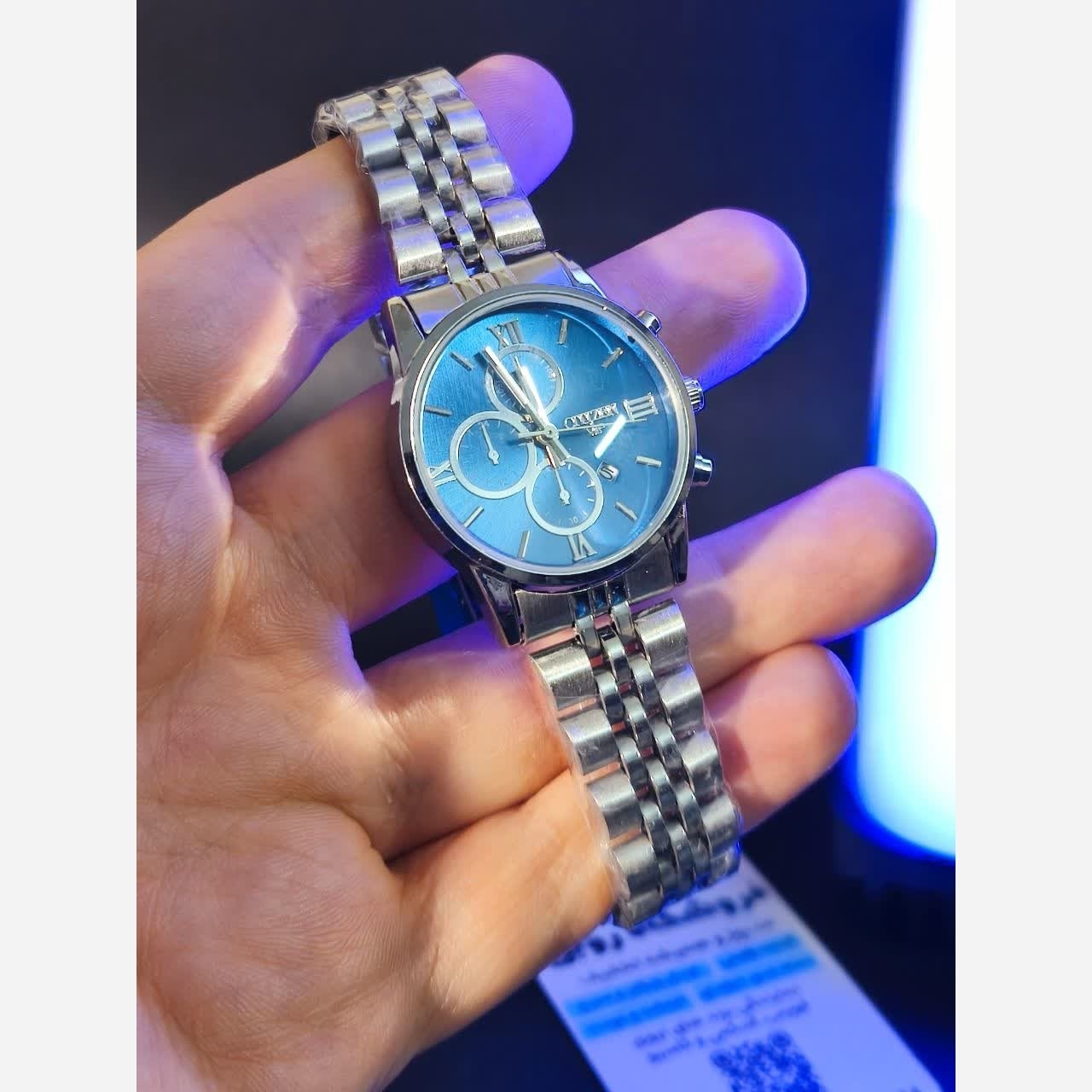 ساعت مچی زنانه سیتیزن CITIZEN VIP نقره ای آبی