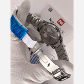 ساعت مچی کرنوگراف مردانه نیوی فورس NAVIFORCE مدل Nf8076 موتور ژاپن صفحه سفید