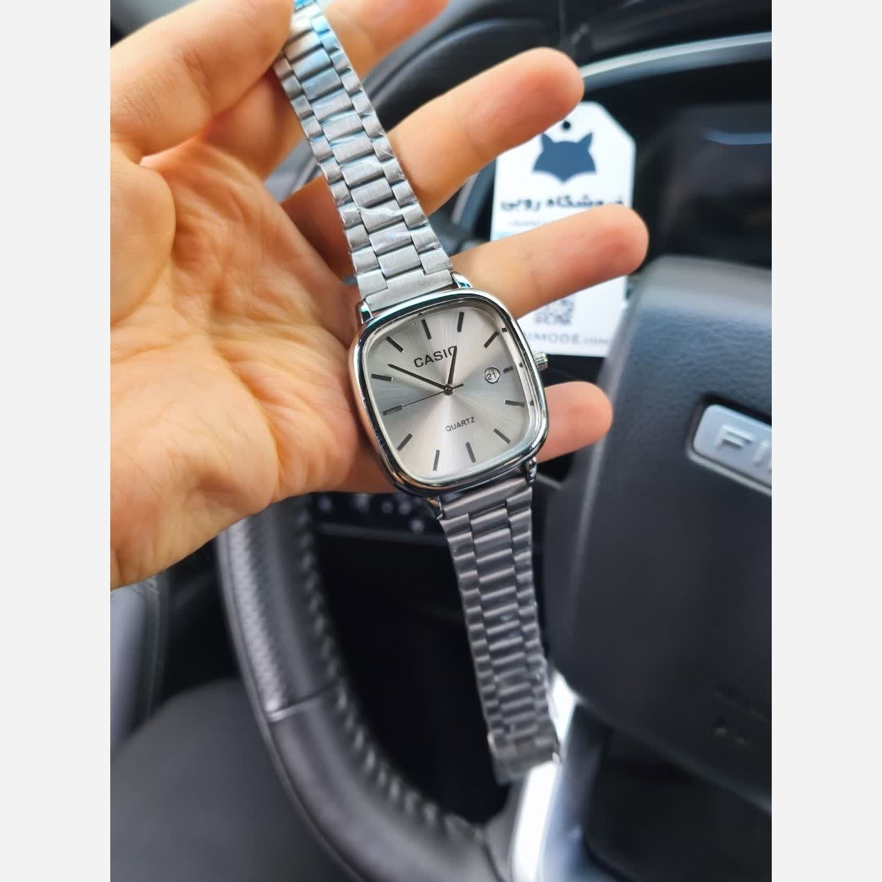ساعت مچی مردانه کاسیو اولدمانی CASIO ژاپنی صفحه سفید + جعبه