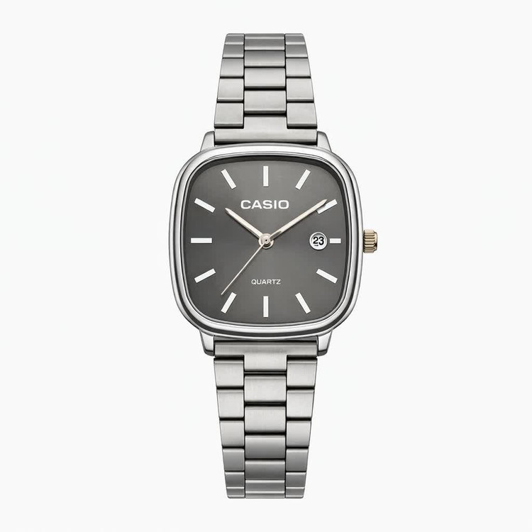 ساعت مچی مردانه کاسیو اولدمانی CASIO ژاپنی صفحه مشکی + جعبه