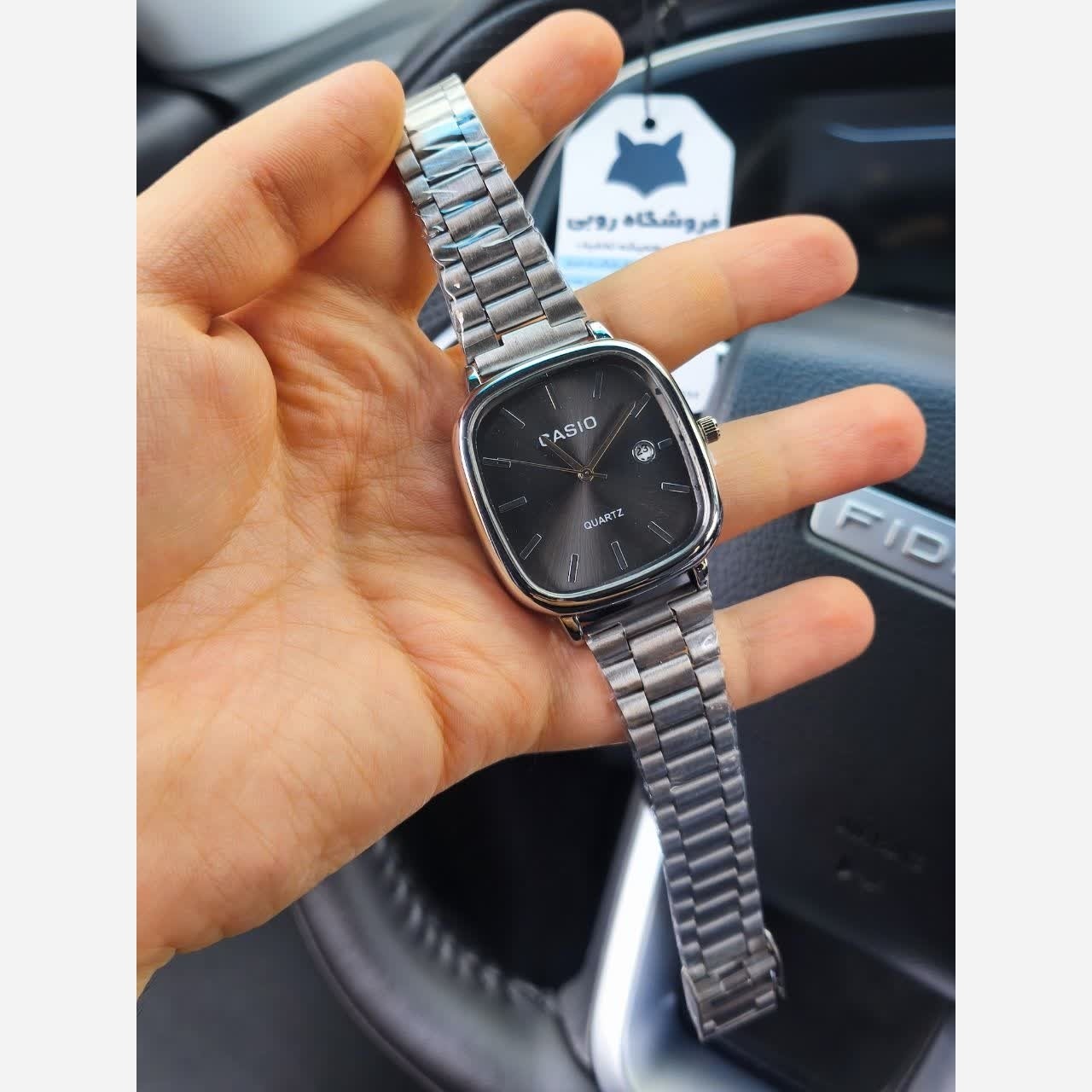 ساعت مچی مردانه کاسیو اولدمانی CASIO ژاپنی صفحه مشکی + جعبه