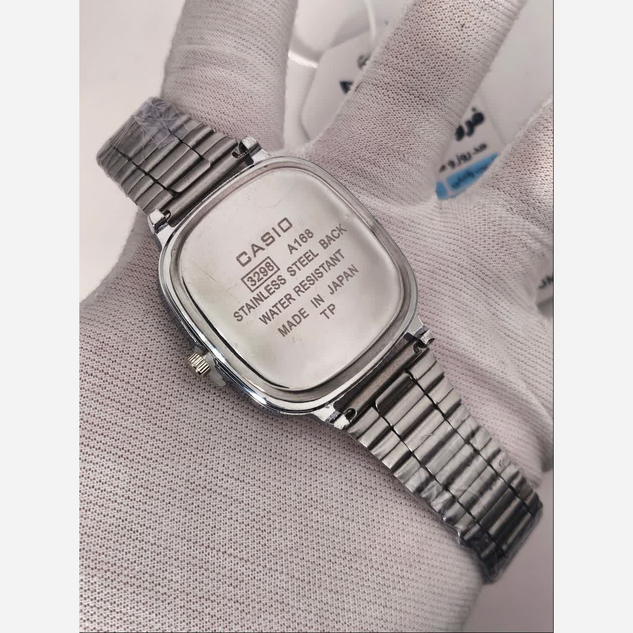 ساعت مچی مردانه کاسیو اولدمانی CASIO ژاپنی صفحه آبی + جعبه
