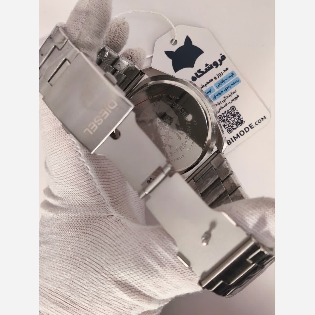 ساعت مچی کرنوگراف مردانه دیزل شاخ دار DIESEL سه موتور فعال