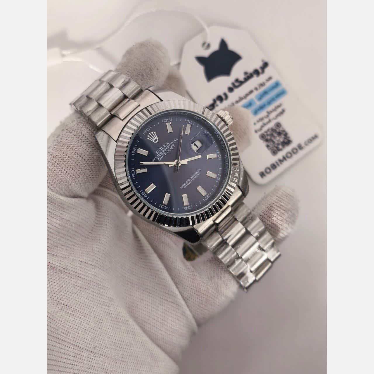 ساعت رولکس دیت جاست مردانه ROLEX Date just تایوان صفحه طوسی فوق العاده