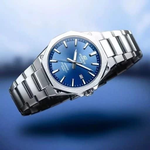 ساعت مچی مردانه کاسیو ادیفایس CASIO EDIFICE استیل آبی + جعبه