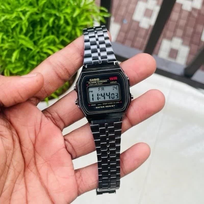 ساعت زنانه کاسیو CASIO مدل WR لیتیوم دیجیتال درجه یک فول بلک