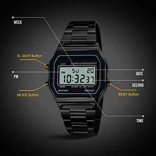 ساعت زنانه کاسیو CASIO مدل WR لیتیوم دیجیتال درجه یک فول بلک