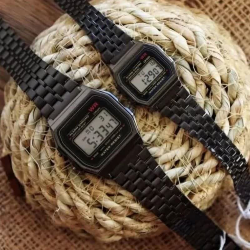 ساعت زنانه کاسیو CASIO مدل WR لیتیوم دیجیتال درجه یک فول بلک