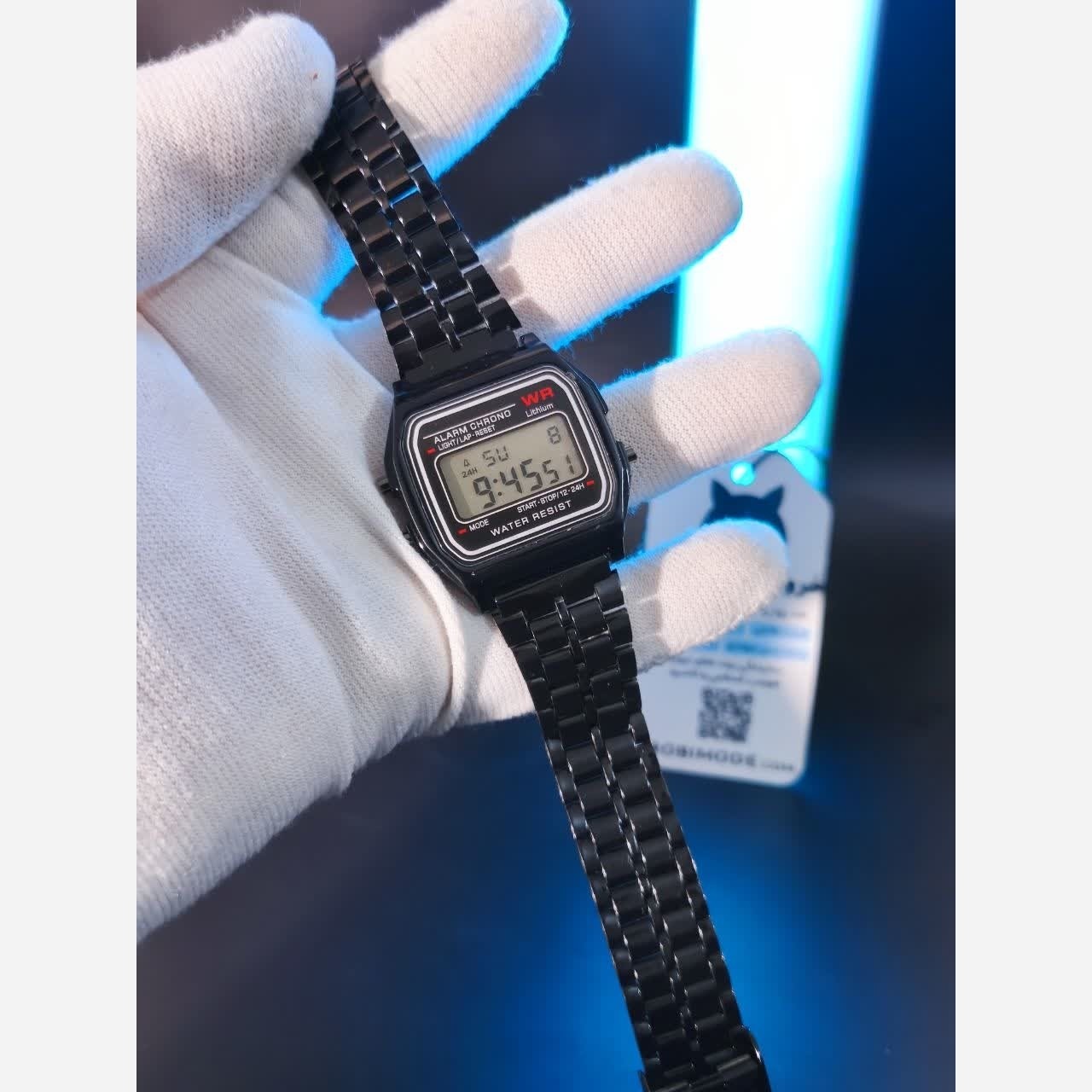 ساعت زنانه کاسیو CASIO مدل WR لیتیوم دیجیتال درجه یک فول بلک