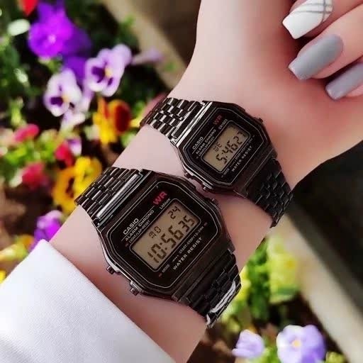 ساعت مردانه کاسیو CASIO مدل WR لیتیوم دیجیتال درجه یک فول بلک