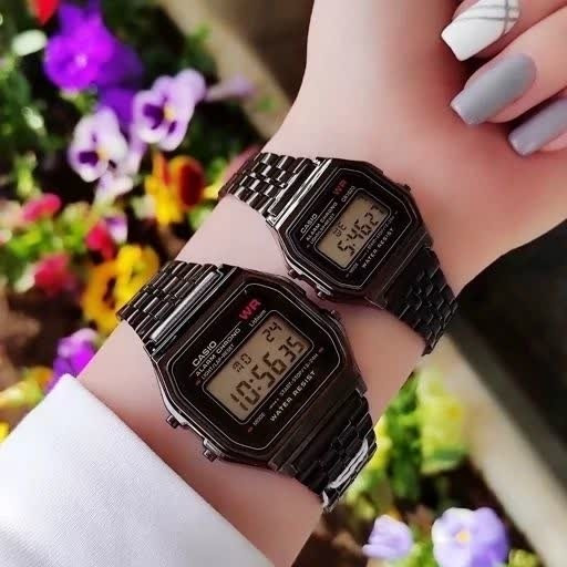 ساعت مردانه کاسیو CASIO مدل WR لیتیوم دیجیتال درجه یک فول بلک