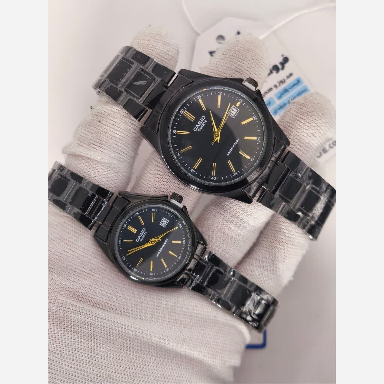 ست ساعت مچی زنانه و مردانه کاسیو CASIO موتور ژاپنی فول بلاک