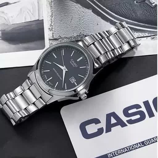 ست ساعت مچی زنانه و مردانه کاسیو CASIO موتور ژاپنی صفحه مشکی